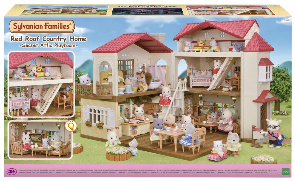 Sylvanian Families Duży Domek Miejski z Tajemniczym Pokojem na Strychu 5708