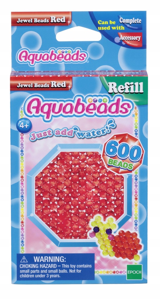 Aquabeads Czerwone Koraliki Klejnociki 32668