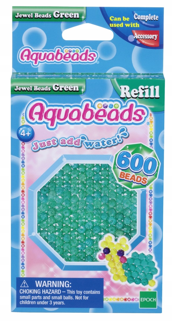 Aquabeads Zielone Koraliki Klejnociki 32698