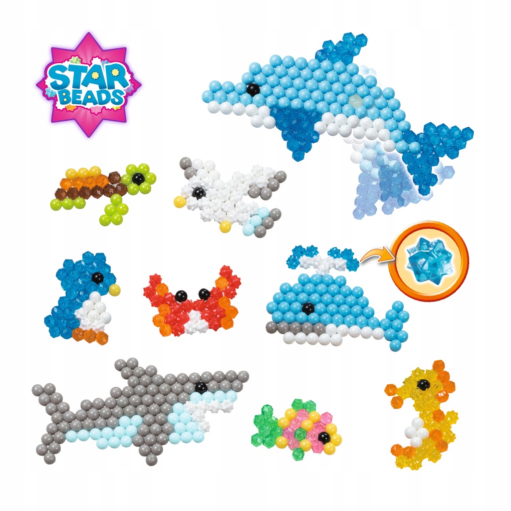 Aquabeads Koraliki Gwiazki Zestaw Ocean 31769 - obrazek 2