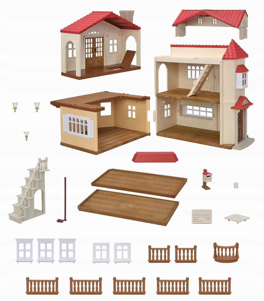 Sylvanian Families Duży Domek Miejski z Tajemniczym Pokojem na Strychu 5708 - obrazek 2