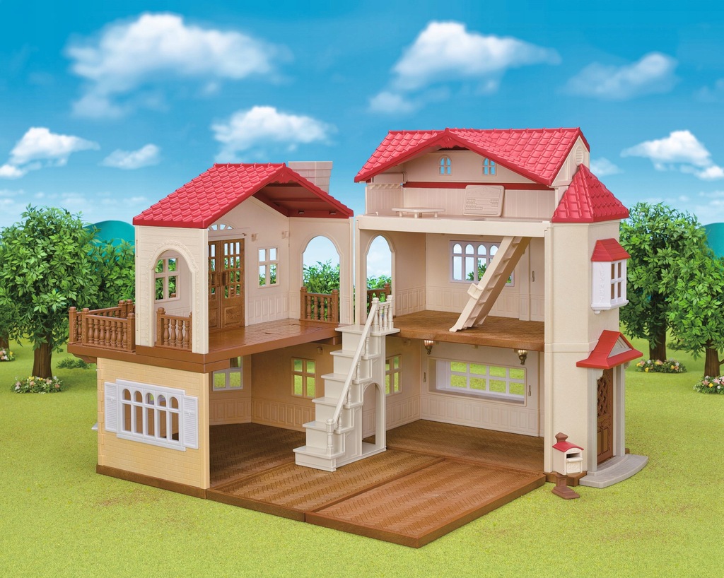 Sylvanian Families Duży Domek Miejski z Tajemniczym Pokojem na Strychu 5708 - obrazek 4