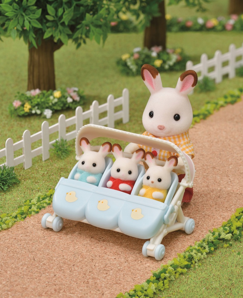 Sylvanian Families Spacerówka Dla Trojaczków 5533 - obrazek 3